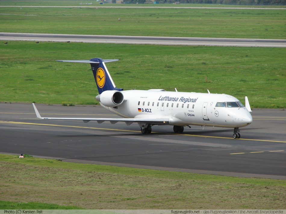 The Bombardier CRJ200 is a twin-engined regional airliner with a capacity of 