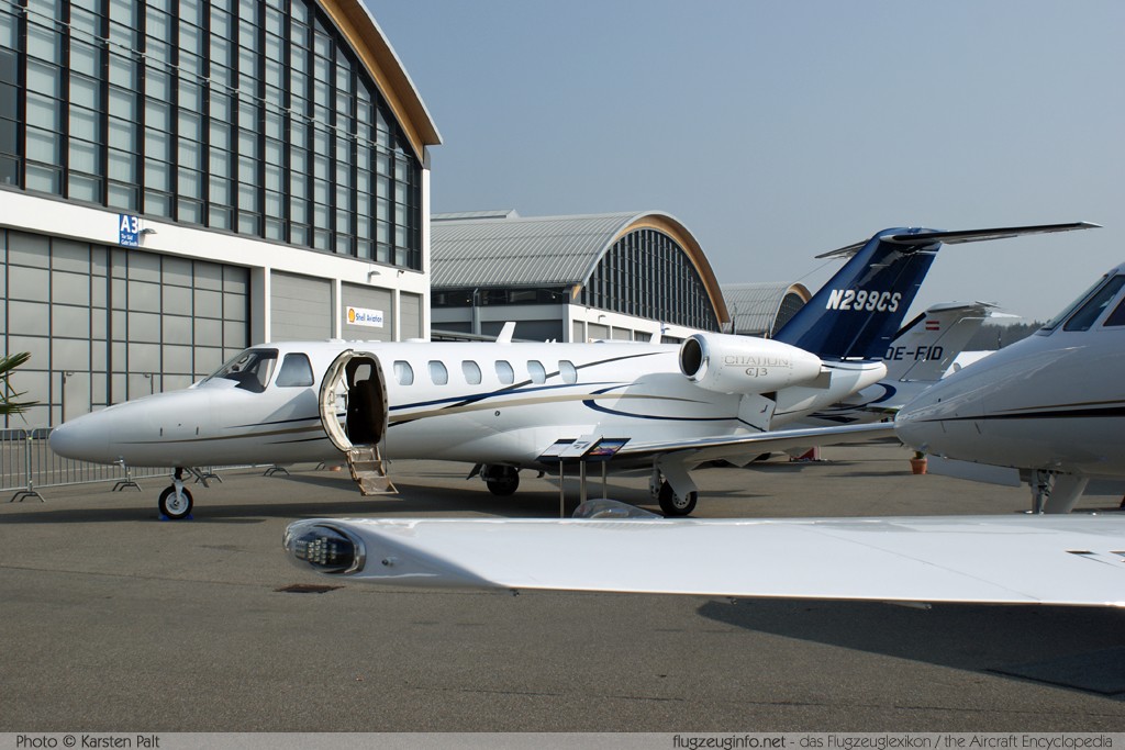 Cessna 525B CitationJet CJ3 Cessna Aircraft N299CS 525B-0299 AERO Friedrichshafen 2009 Friedrichshafen (EDNY / FDH) 2009-04-03 � Karsten Palt, ID 1811 Cessna 525B CitationJet CJ3 Cessna Aircraft N299CS 525B-0299 AERO Friedrichshafen 2009 Friedrichshafen (EDNY / FDH) 2009-04-03 � Karsten Palt, ID 1811