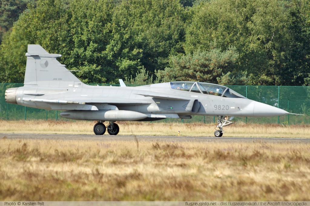 Saab JAS39D Czech Air Force 9820 39-820 NATO Tigermeet 2009 Kleine Brogel (EBBL) 2009-09-23 � Karsten Palt, ID 2803 Saab JAS39D Czech Air Force 9820 39-820 NATO Tigermeet 2009 Kleine Brogel (EBBL) 2009-09-23 � Karsten Palt, ID 2803