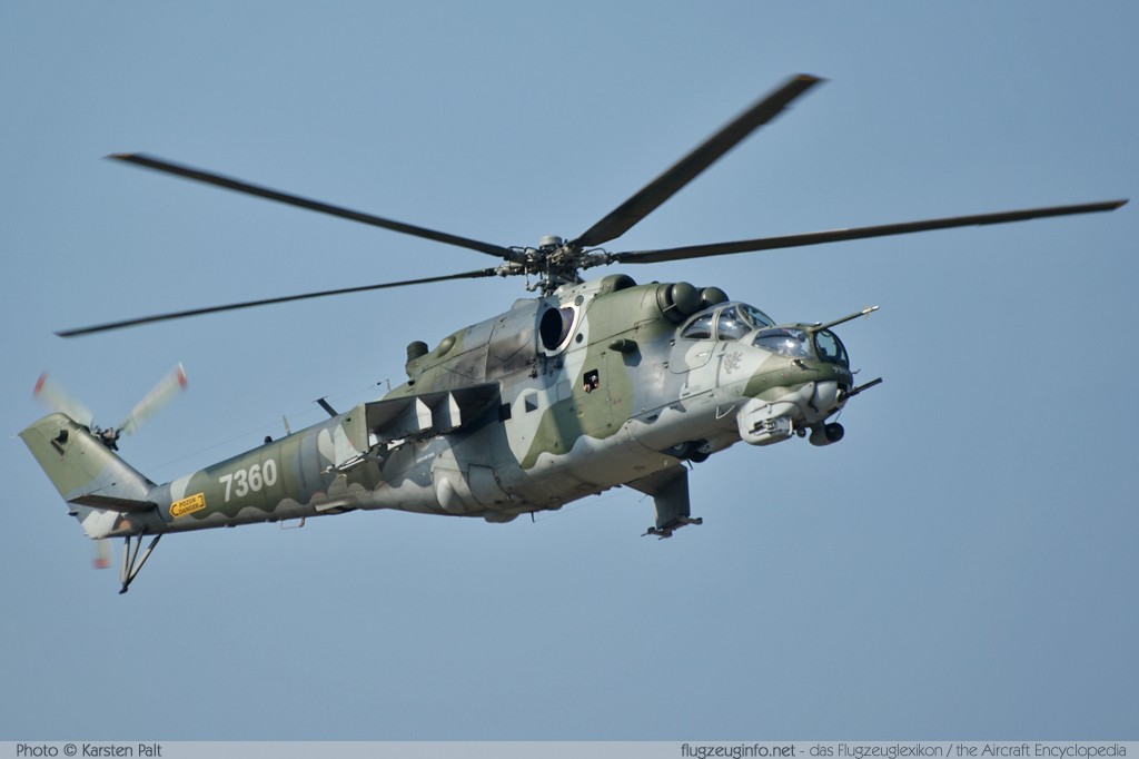 Mil Mi-35 (Mi-24V) Czech Air Force 7360 087360 NATO Tigermeet 2009 Kleine Brogel (EBBL) 2009-09-23 � Karsten Palt, ID 2809 Mil Mi-35 (Mi-24V) Czech Air Force 7360 087360 NATO Tigermeet 2009 Kleine Brogel (EBBL) 2009-09-23 � Karsten Palt, ID 2809
