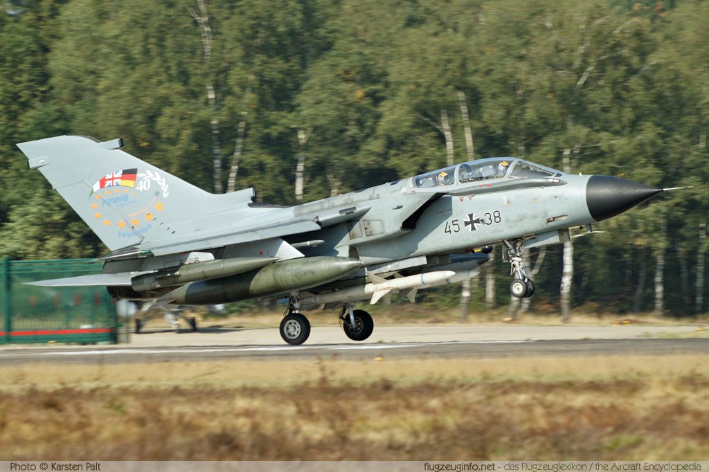 Panavia Tornado IDS German Air Force / Luftwaffe 45+38 596/GS186/4238 NATO Tigermeet 2009 Kleine Brogel (EBBL) 2009-09-23 � Karsten Palt, ID 2836 Panavia Tornado IDS German Air Force / Luftwaffe 45+38 596/GS186/4238 NATO Tigermeet 2009 Kleine Brogel (EBBL) 2009-09-23 � Karsten Palt, ID 2836
