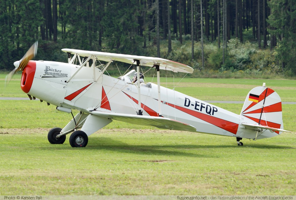 Bücker / CASA Bü-131 Jungmann (CASA I.131E) D-EFQP 2046 Flugtag Breitscheid 2010 Breitscheid (EDGB) 2010-08-22 � Karsten Palt, ID 3980 Bücker / CASA Bü-131 Jungmann (CASA I.131E) D-EFQP 2046 Flugtag Breitscheid 2010 Breitscheid (EDGB) 2010-08-22 � Karsten Palt, ID 3980