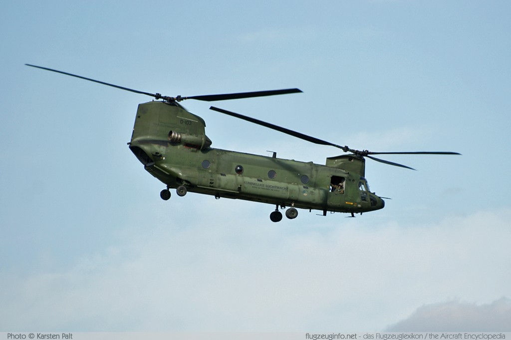 Boeing - Vertol CH-47D Royal Netherlands AF / Koninklijke Luchtmacht D-103 M4103/ML010 Luchtmachtdagen 2011 Leeuwarden (EHLW / LHW) 2011-09-16 � Karsten Palt, ID 5623 Boeing - Vertol CH-47D Royal Netherlands AF / Koninklijke Luchtmacht D-103 M4103/ML010 Luchtmachtdagen 2011 Leeuwarden (EHLW / LHW) 2011-09-16 � Karsten Palt, ID 5623