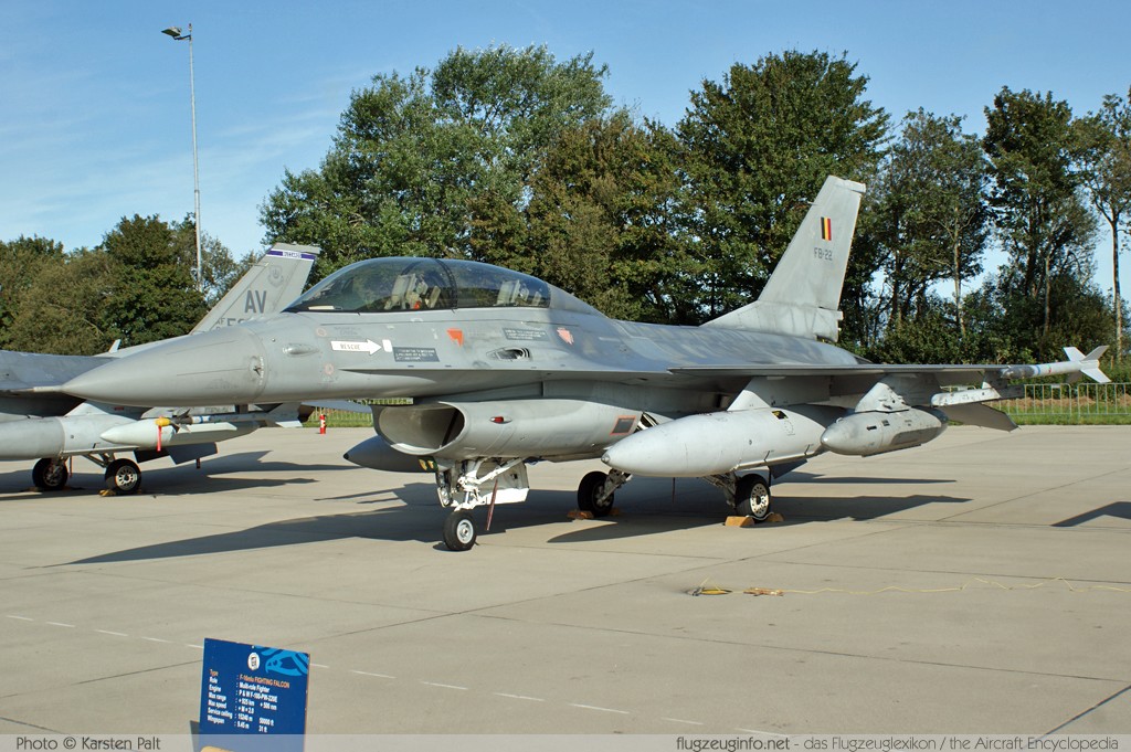 General Dynamics / Lockheed Martin F-16BM Belgian Air Component FB-22 6J-22 Luchtmachtdagen 2011 Leeuwarden (EHLW / LHW) 2011-09-16 � Karsten Palt, ID 5648 General Dynamics / Lockheed Martin F-16BM Belgian Air Component FB-22 6J-22 Luchtmachtdagen 2011 Leeuwarden (EHLW / LHW) 2011-09-16 � Karsten Palt, ID 5648