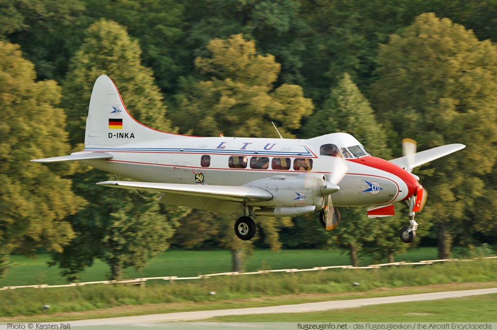 De Havilland DH 104 Dove  D-INKA 04011 Oldtimer-Fliegertreffen 2013 Kirchheim unter Teck - Hahnweide (EDST) 2013-09-06 � Karsten Palt, ID 7285