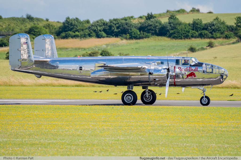 North American B-25J Mitchell Flying Bulls N6123C 108-47647 Flying Legends 2016 Duxford Aerodrome (EGSU / QFO) 2016-07-10 � Karsten Palt, ID 12998 North American B-25J Mitchell Flying Bulls N6123C 108-47647 Flying Legends 2016 Duxford Aerodrome (EGSU / QFO) 2016-07-10 � Karsten Palt, ID 12998