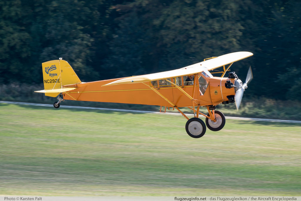 Curtiss-Wright Robin J-1  NC292E 130 Oldtimer-Fliegertreffen 2016 Kirchheim unter Teck - Hahnweide (EDST) 2016-09-10 � Karsten Palt, ID 13388