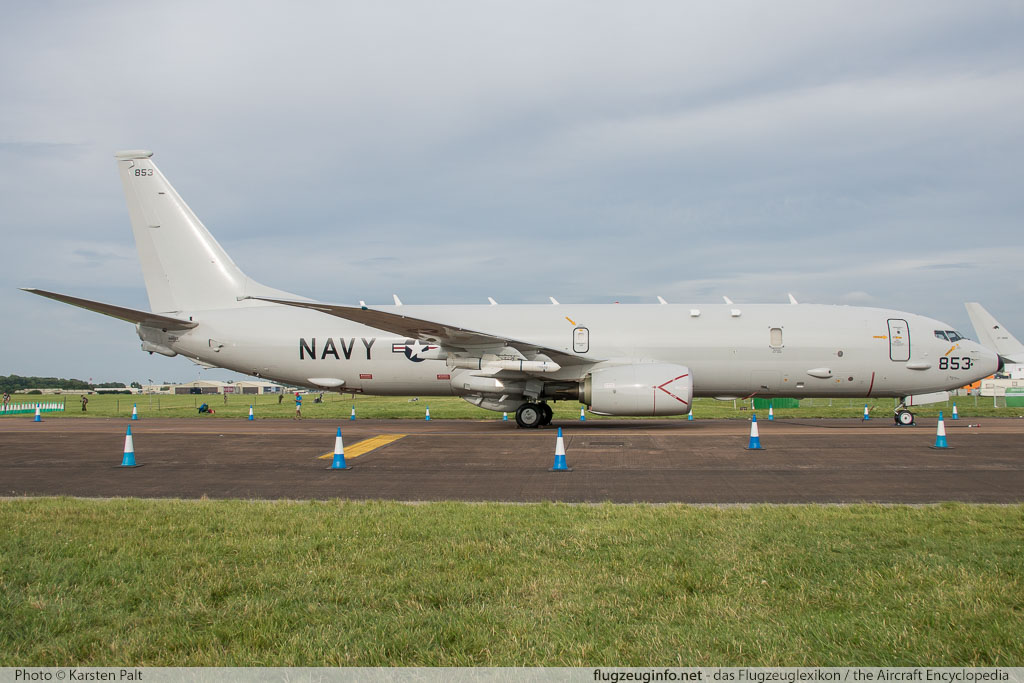 Boeing P-8A Poseidon United States Navy 168853 44145 / 5338 Royal International Air Tattoo 2016 RAF Fairford (EGVA / FFD) 2016-07-09 � Karsten Palt, ID 12786 Boeing P-8A Poseidon United States Navy 168853 44145 / 5338 Royal International Air Tattoo 2016 RAF Fairford (EGVA / FFD) 2016-07-09 � Karsten Palt, ID 12786