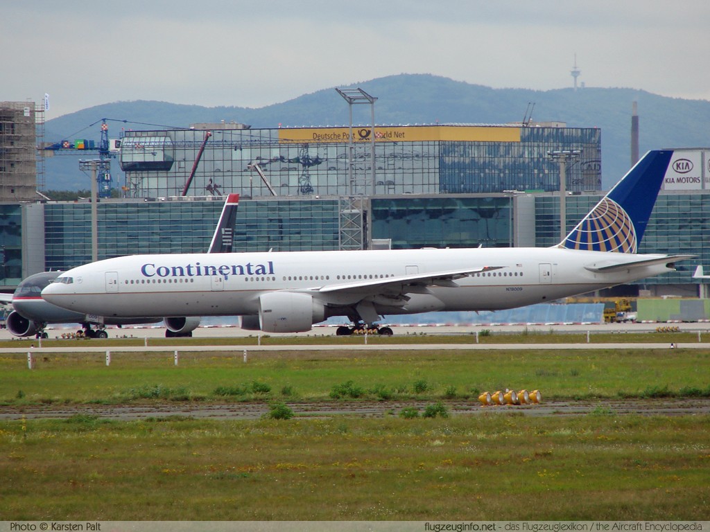 Boeing 777-224ER Continental Airlines N78009 29479 / 211 Frankfurt am Main (EDDF / FRA) 2007-09-07 � Karsten Palt, ID 508 Boeing 777-224ER Continental Airlines N78009 29479 / 211 Frankfurt am Main (EDDF / FRA) 2007-09-07 � Karsten Palt, ID 508