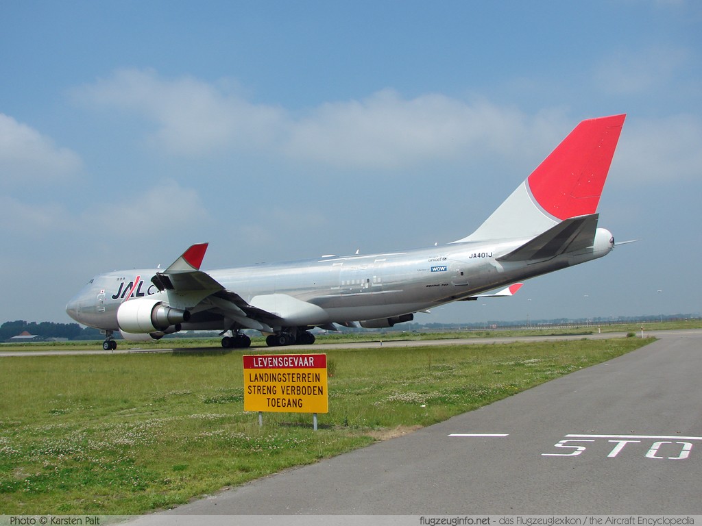 Boeing 747-446F/SCD JAL Cargo JA401J 33748 / 1351 Amsterdam-Schiphol (EHAM / AMS) 2007-06-10 � Karsten Palt, ID 266 Boeing 747-446F/SCD JAL Cargo JA401J 33748 / 1351 Amsterdam-Schiphol (EHAM / AMS) 2007-06-10 � Karsten Palt, ID 266