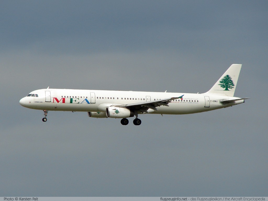 Airbus A321-231 MEA Middle East Airlines F-ORMJ 2055 Frankfurt am Main (EDDF / FRA) 2007-09-09 � Karsten Palt, ID 647 Airbus A321-231 MEA Middle East Airlines F-ORMJ 2055 Frankfurt am Main (EDDF / FRA) 2007-09-09 � Karsten Palt, ID 647