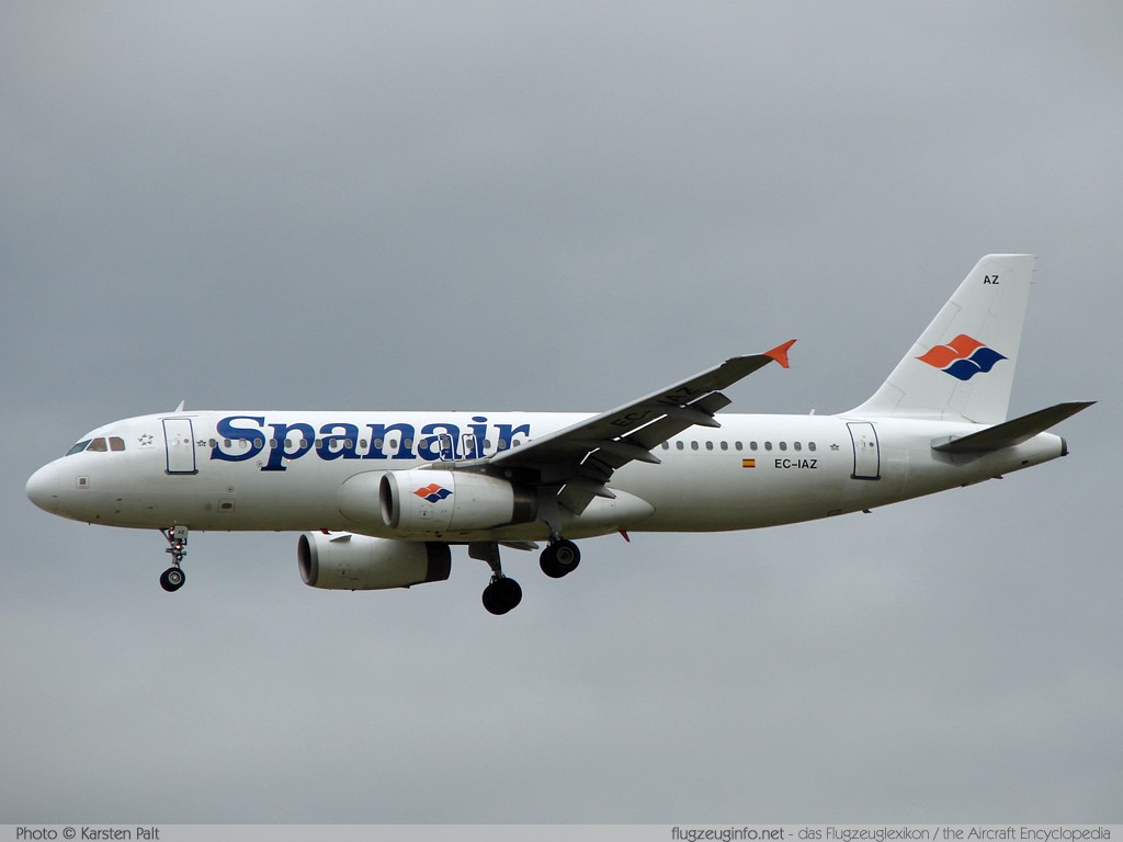 Airbus A320-232 Spanair EC-IAZ 1631 Frankfurt am Main (EDDF / FRA) 2007-09-09 � Karsten Palt, ID 645 Airbus A320-232 Spanair EC-IAZ 1631 Frankfurt am Main (EDDF / FRA) 2007-09-09 � Karsten Palt, ID 645