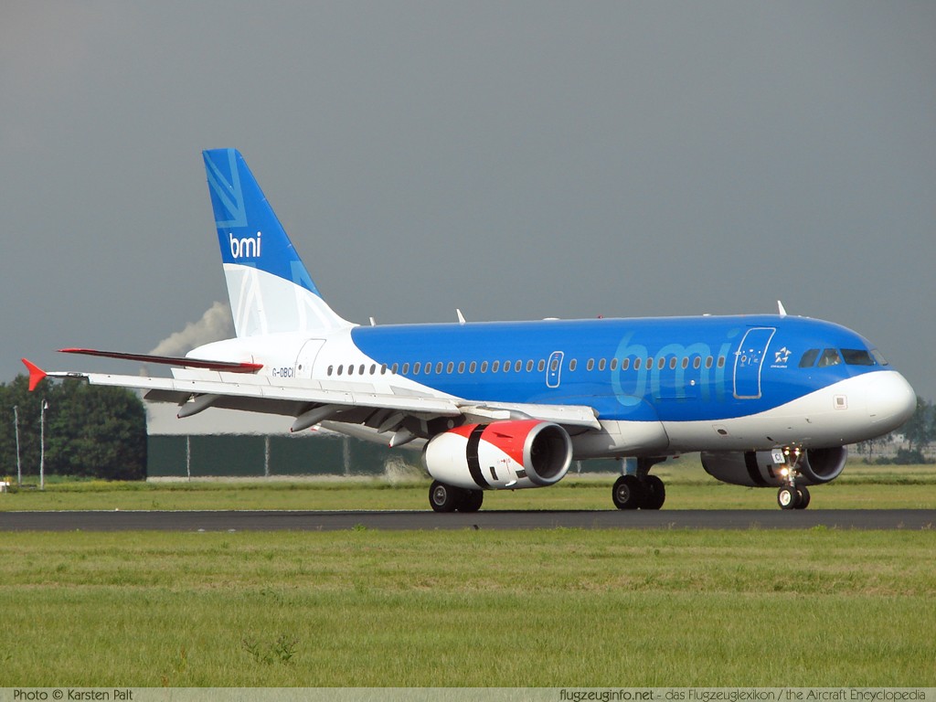 Airbus A319-132 BMI British Midland G-DBCI 2720 Amsterdam-Schiphol (EHAM / AMS) 2007-06-22 � Karsten Palt, ID 376 Airbus A319-132 BMI British Midland G-DBCI 2720 Amsterdam-Schiphol (EHAM / AMS) 2007-06-22 � Karsten Palt, ID 376
