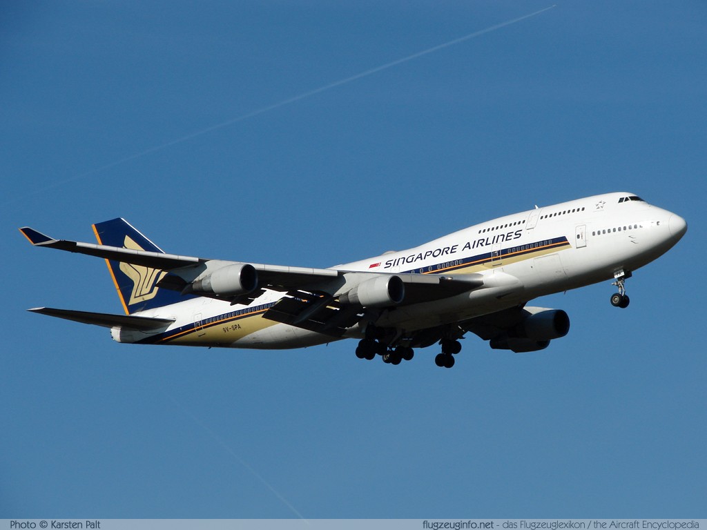 Boeing 747-412 Singapore Airlines 9V-SPA 26550 / 1040 Frankfurt am Main (EDDF / FRA) 2007-10-20 � Karsten Palt, ID 722 Boeing 747-412 Singapore Airlines 9V-SPA 26550 / 1040 Frankfurt am Main (EDDF / FRA) 2007-10-20 � Karsten Palt, ID 722