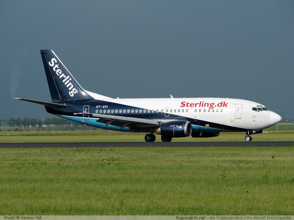 Boeing 737-5L9 Sterling Airlines OY-API 28722 / 2868  Amsterdam-Schiphol (EHAM / AMS) 2007-06-22 � Karsten Palt, ID 379