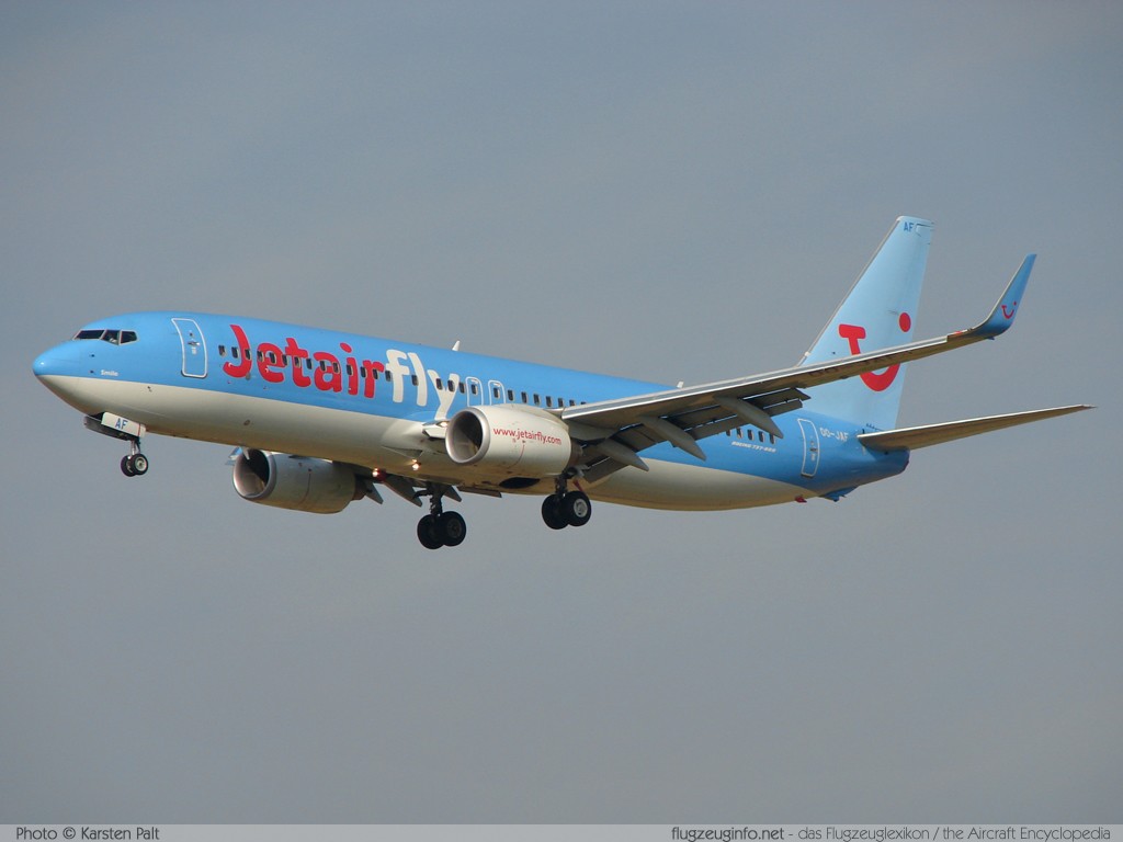 Boeing 737-8K5 Jetairfly OO-JAF 35133 / 2313 Brussel/Bruxelles - Brussels Airport (EBBR / BRU) 2008-09-28 � Karsten Palt, ID 1533 Boeing 737-8K5 Jetairfly OO-JAF 35133 / 2313 Brussel/Bruxelles - Brussels Airport (EBBR / BRU) 2008-09-28 � Karsten Palt, ID 1533