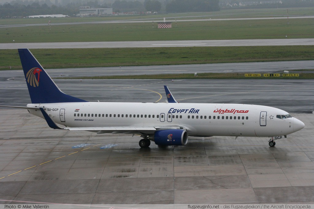Boeing 737-866 (wl) EgyptAir SU-GCP 35560 / 2434 Düsseldorf International (EDDL / DUS) 2008-09-23 � Mike Vallentin, ID 1397 Boeing 737-866 (wl) EgyptAir SU-GCP 35560 / 2434 Düsseldorf International (EDDL / DUS) 2008-09-23 � Mike Vallentin, ID 1397