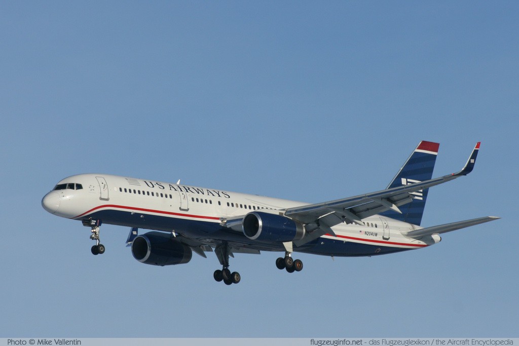 Boeing 757-23N (wl) US Airways N204UW 30886 / 945 Brussel/Bruxelles - Brussels Airport (EBBR / BRU) 2009-01-11 � Mike Vallentin, ID 1580 Boeing 757-23N (wl) US Airways N204UW 30886 / 945 Brussel/Bruxelles - Brussels Airport (EBBR / BRU) 2009-01-11 � Mike Vallentin, ID 1580