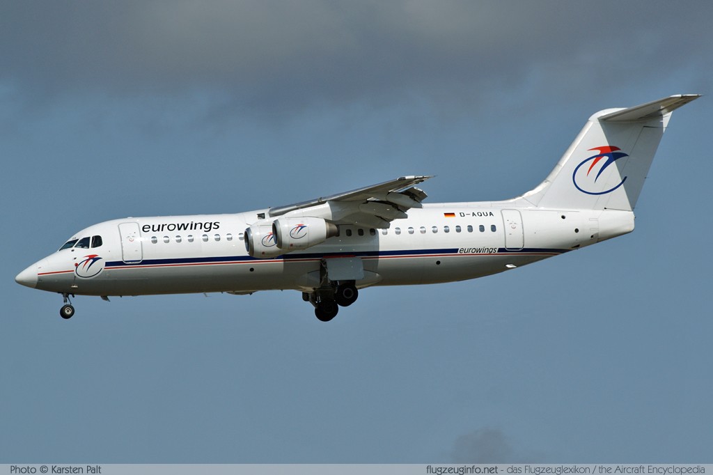 BAe 146-300 Eurowings D-AQUA E3118 Frankfurt am Main (EDDF / FRA) 2009-09-06 � Karsten Palt, ID 2885 BAe 146-300 Eurowings D-AQUA E3118 Frankfurt am Main (EDDF / FRA) 2009-09-06 � Karsten Palt, ID 2885