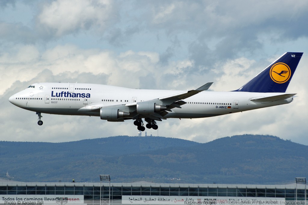 Boeing 747-430 Lufthansa D-ABVZ 29870 / 1264  Frankfurt am Main (EDDF / FRA) 2009-09-03 � Karsten Palt, ID 2854
