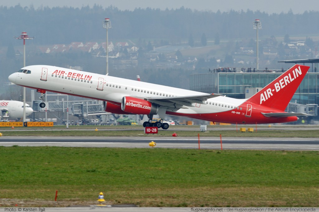 Boeing 757-2G5 Air Berlin HB-IHR 29379 / 919 Zürich (LSZH / ZRH) 2009-04-04 � Karsten Palt, ID 1905 Boeing 757-2G5 Air Berlin HB-IHR 29379 / 919 Zürich (LSZH / ZRH) 2009-04-04 � Karsten Palt, ID 1905