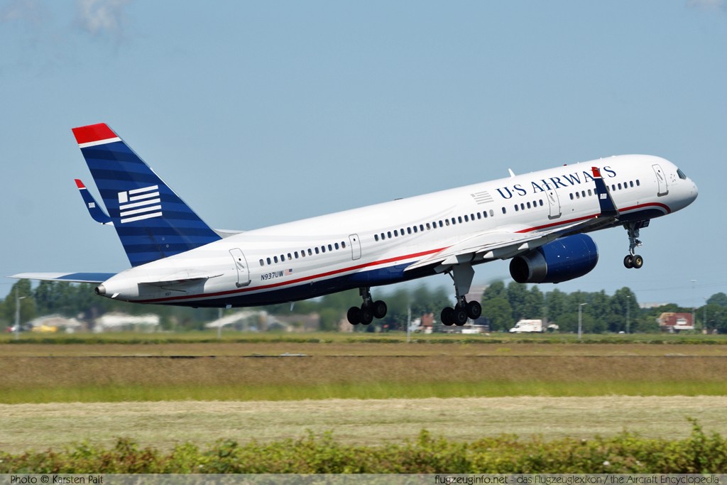 Boeing 757-2B7 US Airways N937UW 27245 / 630 Amsterdam-Schiphol (EHAM / AMS) 2009-06-23 � Karsten Palt, ID 2421 Boeing 757-2B7 US Airways N937UW 27245 / 630 Amsterdam-Schiphol (EHAM / AMS) 2009-06-23 � Karsten Palt, ID 2421