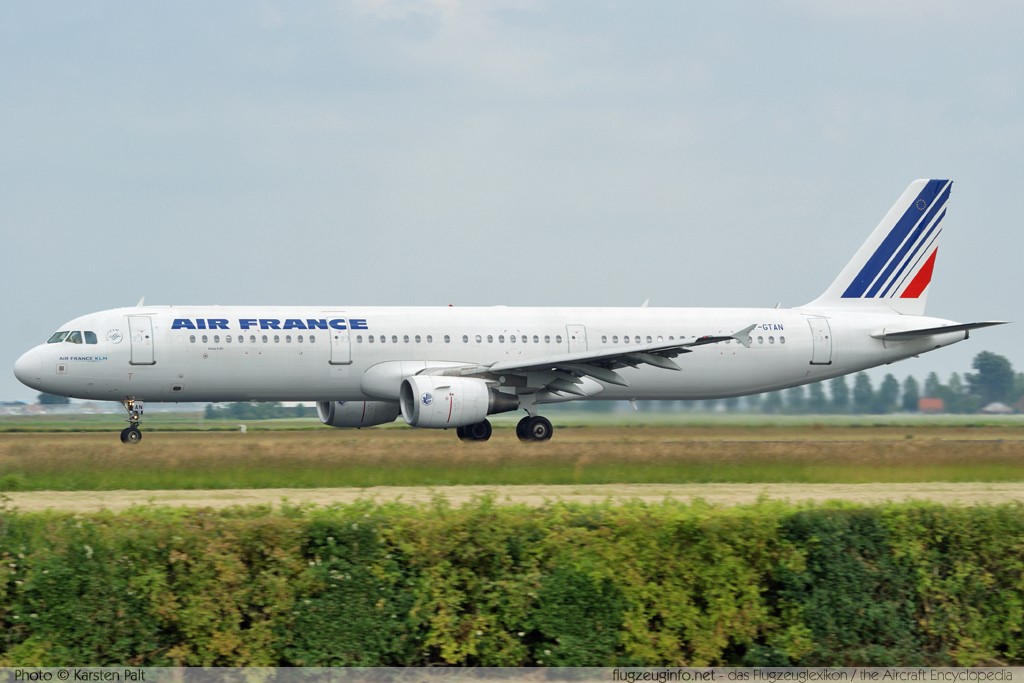 Airbus A321-211 Air France F-GTAN 3051  Amsterdam-Schiphol (EHAM / AMS) 2009-06-27 � Karsten Palt, ID 2505