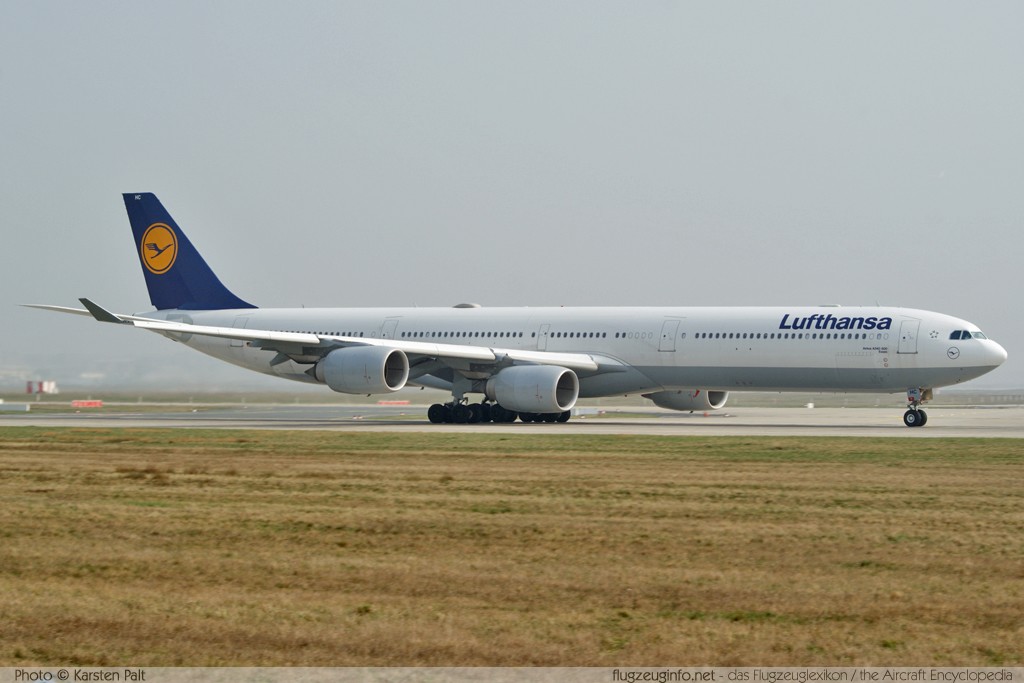 Airbus A340-642 Lufthansa D-AIHC 523 Frankfurt am Main (EDDF / FRA) 2009-04-05 � Karsten Palt, ID 2002 Airbus A340-642 Lufthansa D-AIHC 523 Frankfurt am Main (EDDF / FRA) 2009-04-05 � Karsten Palt, ID 2002