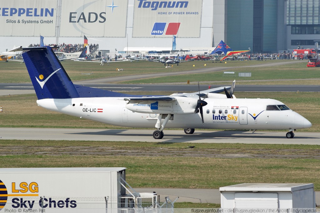 De Havilland Canada / Bombardier DHC-8-314Q Dash 8 InterSky OE-LIC 503 Friedrichshafen (EDNY / FDH) 2009-04-03 � Karsten Palt, ID 1828 De Havilland Canada / Bombardier DHC-8-314Q Dash 8 InterSky OE-LIC 503 Friedrichshafen (EDNY / FDH) 2009-04-03 � Karsten Palt, ID 1828