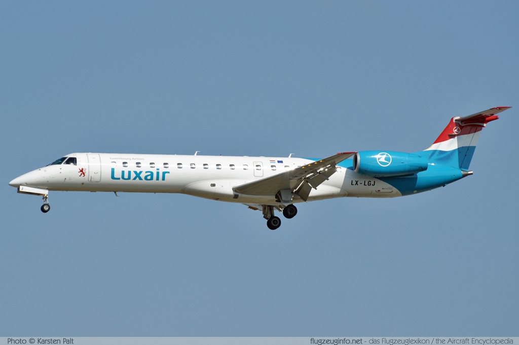 EMBRAER ERJ145LU Luxair LX-LGJ 145395 Frankfurt am Main (EDDF / FRA) 2009-09-06 � Karsten Palt, ID 2914 EMBRAER ERJ145LU Luxair LX-LGJ 145395 Frankfurt am Main (EDDF / FRA) 2009-09-06 � Karsten Palt, ID 2914