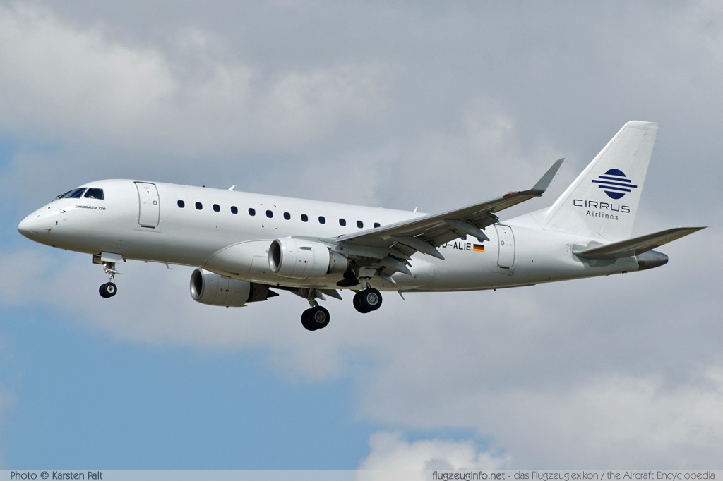 EMBRAER ERJ170 (ERJ170-100LR) Cirrus Airlines D-ALIE 170-00059 Frankfurt am Main (EDDF / FRA) 2009-09-03 � Karsten Palt, ID 2880 EMBRAER ERJ170 (ERJ170-100LR) Cirrus Airlines D-ALIE 170-00059 Frankfurt am Main (EDDF / FRA) 2009-09-03 � Karsten Palt, ID 2880