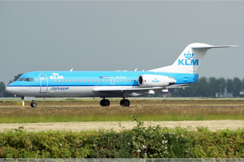 Fokker Fokker 70 KLM Cityhopper PH-KZA 11567 Amsterdam-Schiphol (EHAM / AMS) 2009-06-27 � Karsten Palt, ID 2529 Fokker Fokker 70 KLM Cityhopper PH-KZA 11567 Amsterdam-Schiphol (EHAM / AMS) 2009-06-27 � Karsten Palt, ID 2529