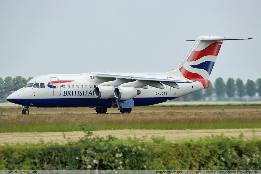 BAe AVRO RJ85 British Airways G-LCYB E2383 Amsterdam-Schiphol (EHAM / AMS) 2009-06-27 � Karsten Palt, ID 2509 BAe AVRO RJ85 British Airways G-LCYB E2383 Amsterdam-Schiphol (EHAM / AMS) 2009-06-27 � Karsten Palt, ID 2509