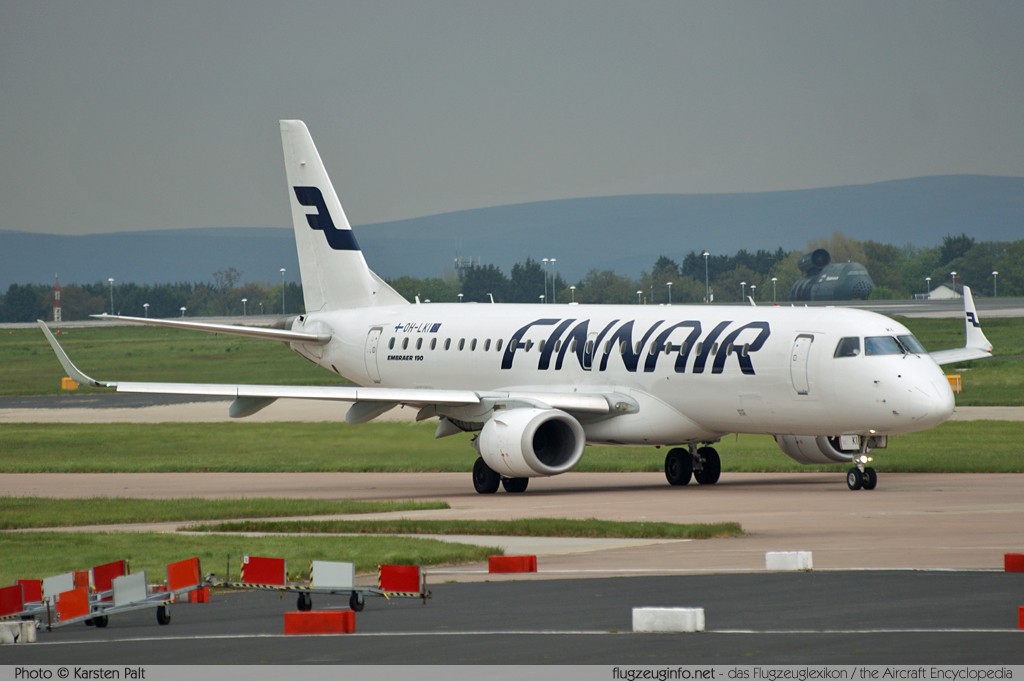 EMBRAER ERJ190 (ERJ-190-100LR) Finnair OH-LKI 19000117 Manchester (EGCC / MAN) 2013-05-17 � Karsten Palt, ID 7839 EMBRAER ERJ190 (ERJ-190-100LR) Finnair OH-LKI 19000117 Manchester (EGCC / MAN) 2013-05-17 � Karsten Palt, ID 7839