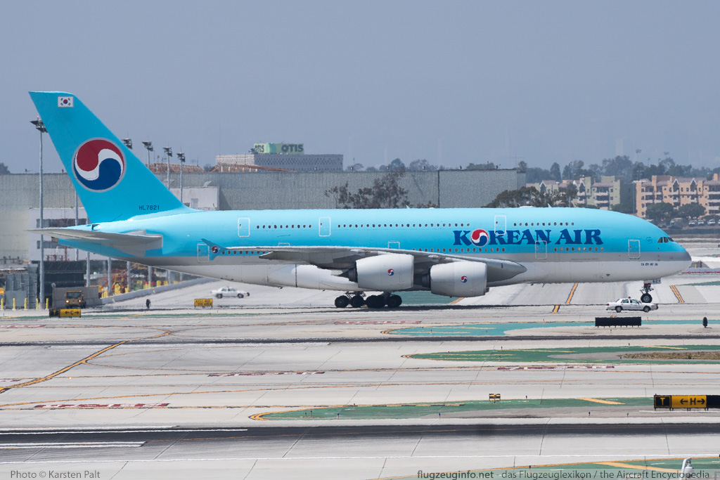 Airbus A380-861 Korean Air HL7621 126 LAX International Airport (KLAX / LAX) 2015-06-01 � Karsten Palt, ID 11504 Airbus A380-861 Korean Air HL7621 126 LAX International Airport (KLAX / LAX) 2015-06-01 � Karsten Palt, ID 11504