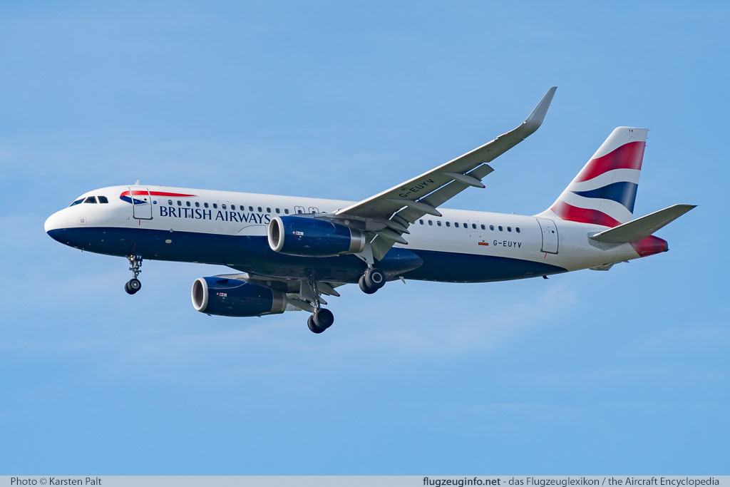 Airbus A320-232 British Airways G-EUYV 6091 London Heathrow (EGLL / LHR) 2016-07-08 � Karsten Palt, ID 12719 Airbus A320-232 British Airways G-EUYV 6091 London Heathrow (EGLL / LHR) 2016-07-08 � Karsten Palt, ID 12719