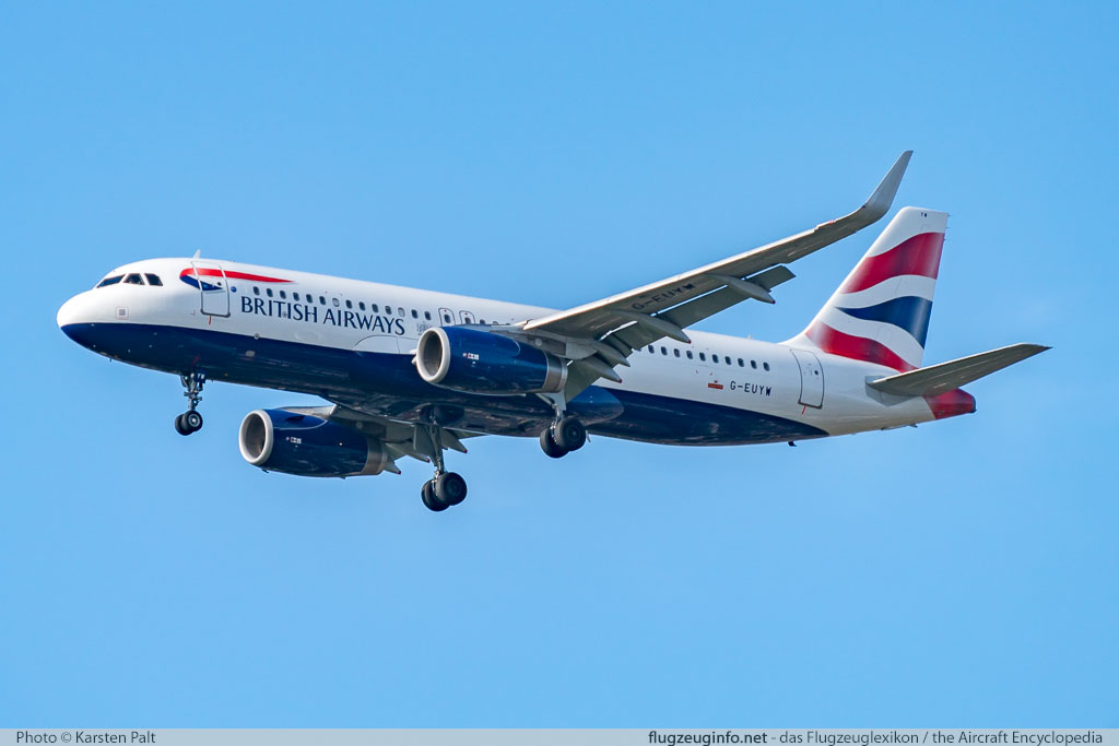 Airbus A320-232 British Airways G-EUYW 6129 London Heathrow (EGLL / LHR) 2016-07-08 � Karsten Palt, ID 12720 Airbus A320-232 British Airways G-EUYW 6129 London Heathrow (EGLL / LHR) 2016-07-08 � Karsten Palt, ID 12720