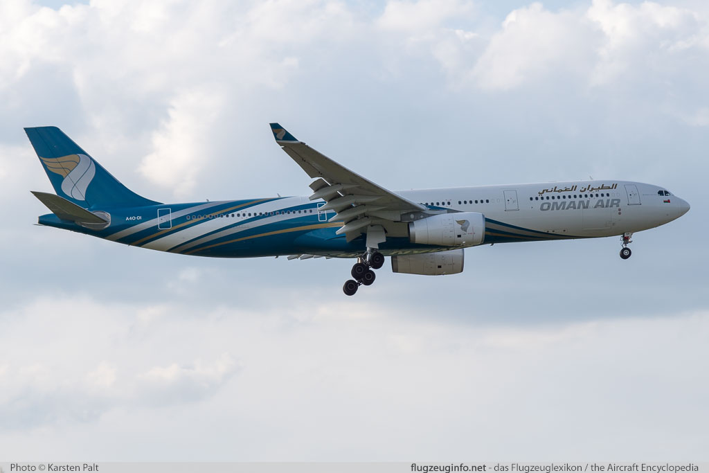 Airbus A330-343 Oman Air A4O-DI 1582 Frankfurt am Main (EDDF / FRA) 2016-05-09 � Karsten Palt, ID 12494 Airbus A330-343 Oman Air A4O-DI 1582 Frankfurt am Main (EDDF / FRA) 2016-05-09 � Karsten Palt, ID 12494