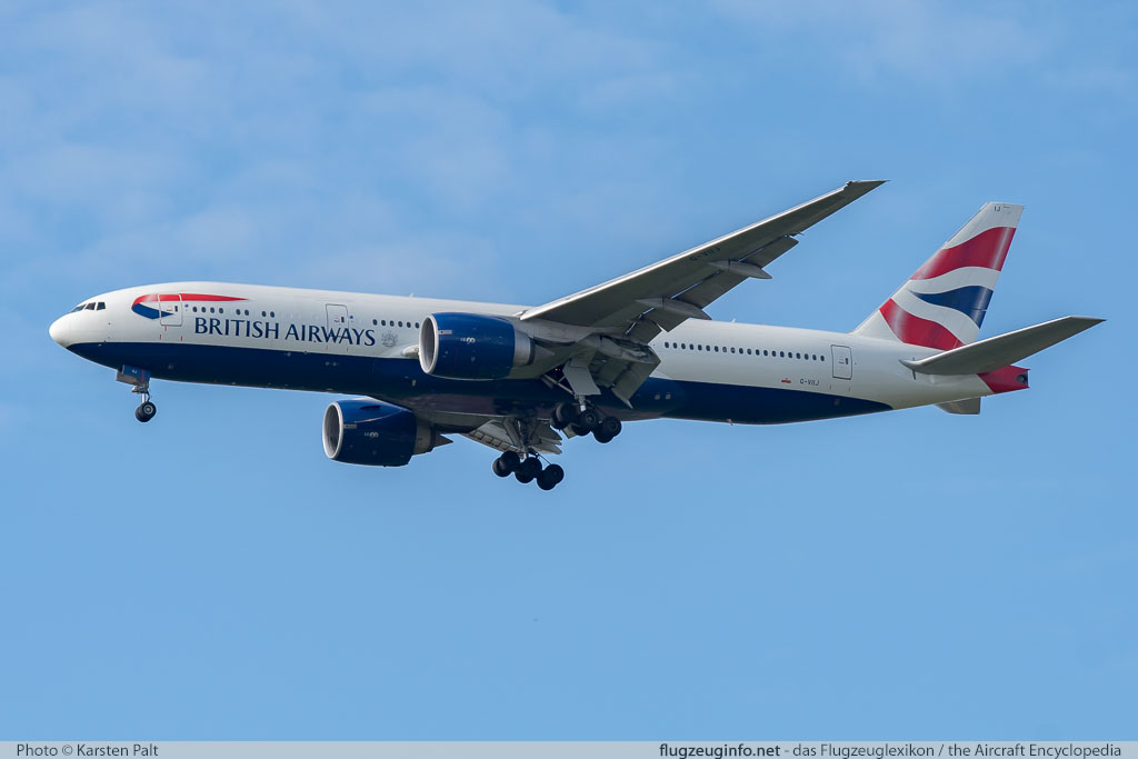 Boeing 777-236ER British Airways G-VIIJ 27492 / 111 London Heathrow (EGLL / LHR) 2016-07-08 � Karsten Palt, ID 12723 Boeing 777-236ER British Airways G-VIIJ 27492 / 111 London Heathrow (EGLL / LHR) 2016-07-08 � Karsten Palt, ID 12723