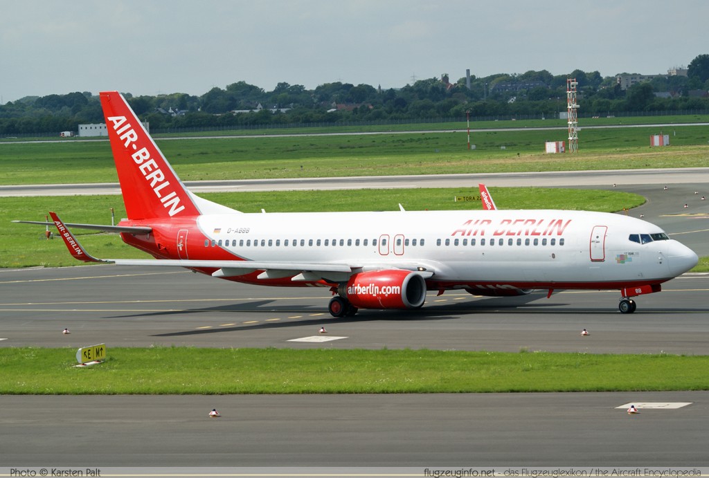 Boeing 737-86J (wl) Air Berlin D-ABBB 32624 / 961 Düsseldorf International (EDDL / DUS) 2010-08-21 � Karsten Palt, ID 4024 Boeing 737-86J (wl) Air Berlin D-ABBB 32624 / 961 Düsseldorf International (EDDL / DUS) 2010-08-21 � Karsten Palt, ID 4024