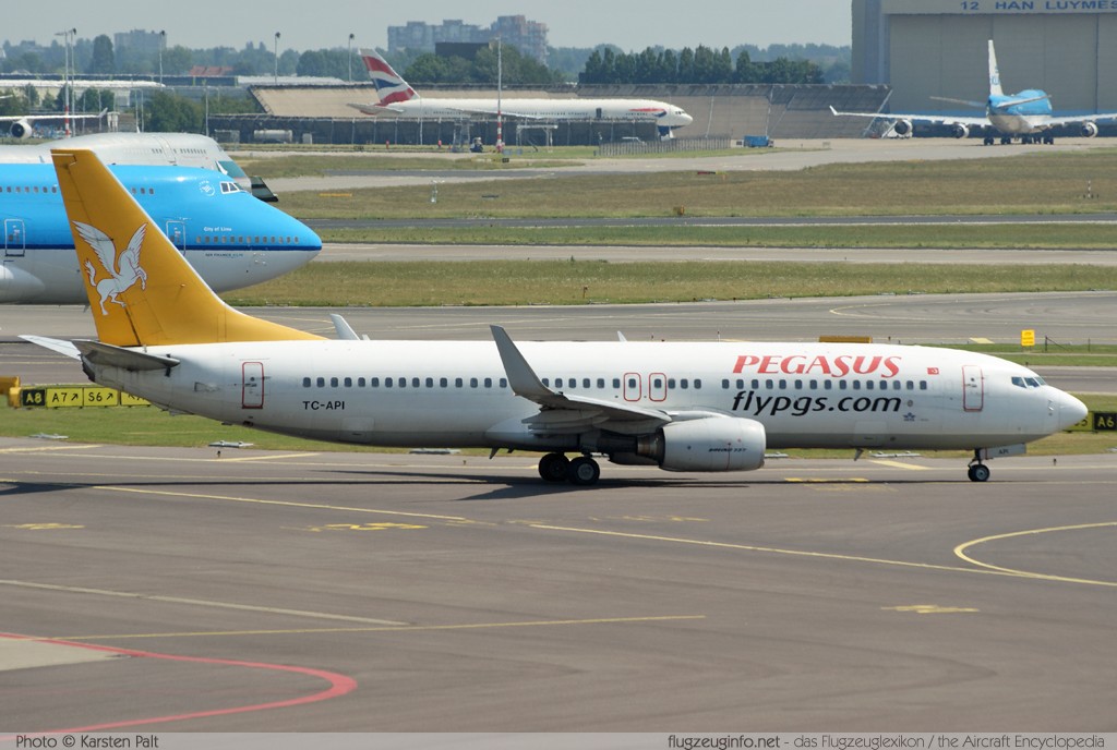 Boeing 737-86N (wl) Pegasus Airlines TC-API 32732 / 1056 Amsterdam-Schiphol (EHAM / AMS) 2010-06-28 � Karsten Palt, ID 3717 Boeing 737-86N (wl) Pegasus Airlines TC-API 32732 / 1056 Amsterdam-Schiphol (EHAM / AMS) 2010-06-28 � Karsten Palt, ID 3717