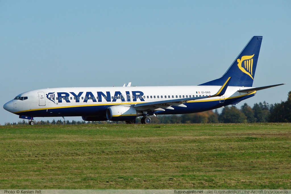 Boeing 737-8AS (wl) Ryanair EI-DAS 33553 / 1372 Frankfurt-Hahn (EDFH / HHN) 2008-09-27 � Karsten Palt, ID 1474 Boeing 737-8AS (wl) Ryanair EI-DAS 33553 / 1372 Frankfurt-Hahn (EDFH / HHN) 2008-09-27 � Karsten Palt, ID 1474