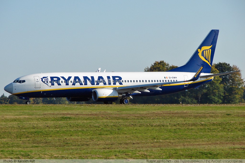 Boeing 737-8AS (wl) Ryanair EI-DWH 33637 / 2408 Frankfurt-Hahn (EDFH / HHN) 2008-09-27 � Karsten Palt, ID 1477 Boeing 737-8AS (wl) Ryanair EI-DWH 33637 / 2408 Frankfurt-Hahn (EDFH / HHN) 2008-09-27 � Karsten Palt, ID 1477