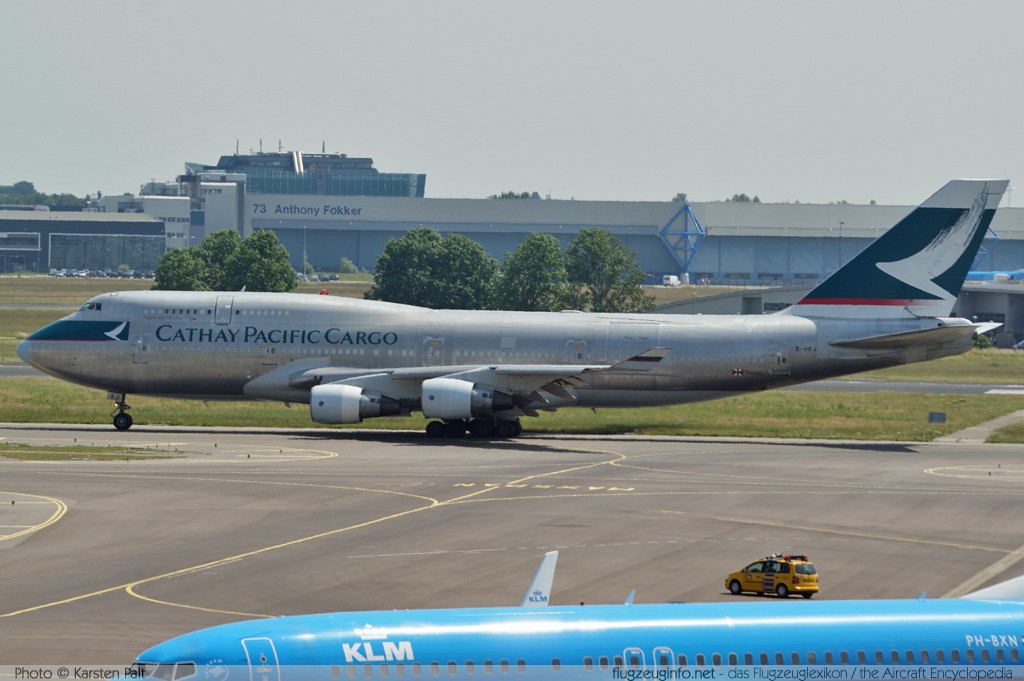 Boeing 747-412(BCF) Cathay Pacific Airways Cargo B-HKJ 27133 / 962 Amsterdam-Schiphol (EHAM / AMS) 2010-06-28 � Karsten Palt, ID 3722 Boeing 747-412(BCF) Cathay Pacific Airways Cargo B-HKJ 27133 / 962 Amsterdam-Schiphol (EHAM / AMS) 2010-06-28 � Karsten Palt, ID 3722
