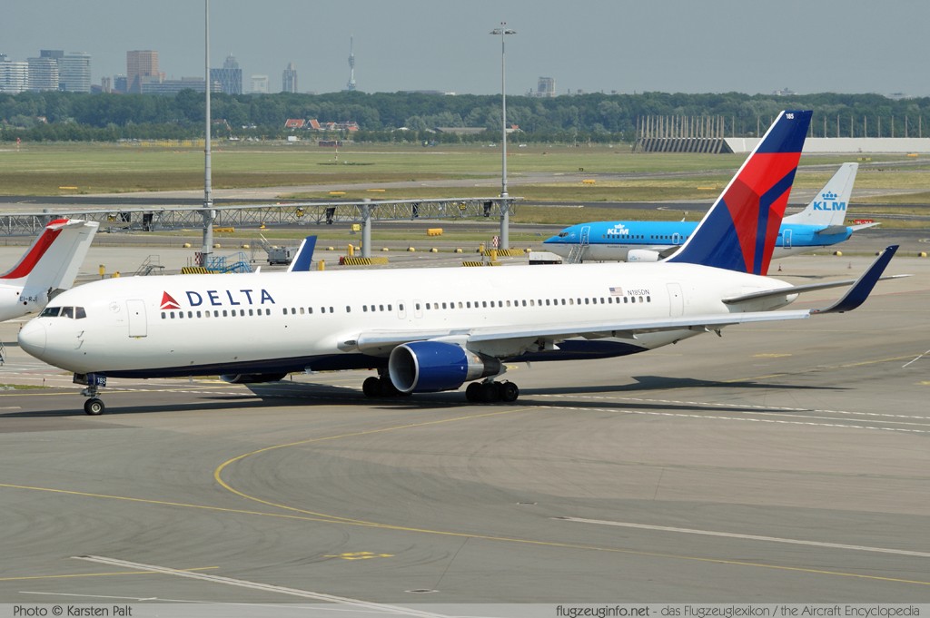 Boeing 767-332ER (wl) Delta Air Lines N185DN 27961 / 576 Amsterdam-Schiphol (EHAM / AMS) 2010-06-28 � Karsten Palt, ID 3731 Boeing 767-332ER (wl) Delta Air Lines N185DN 27961 / 576 Amsterdam-Schiphol (EHAM / AMS) 2010-06-28 � Karsten Palt, ID 3731