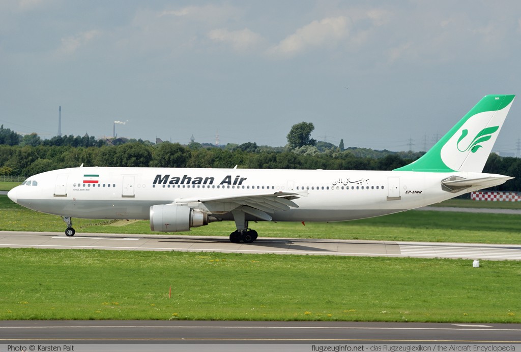 Airbus A300B4-603 Mahan Air EP-MNR 411 Düsseldorf International (EDDL / DUS) 2010-08-21 � Karsten Palt, ID 4043 Airbus A300B4-603 Mahan Air EP-MNR 411 Düsseldorf International (EDDL / DUS) 2010-08-21 � Karsten Palt, ID 4043