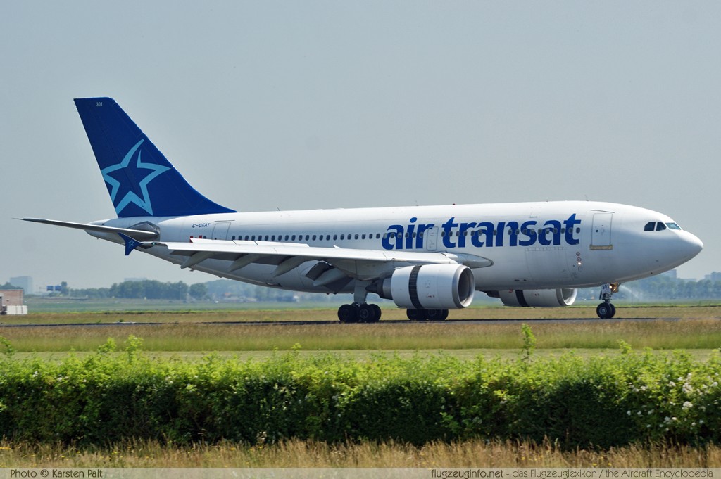 Airbus A310-304 Air Transat C-GFAT 545 Amsterdam-Schiphol (EHAM / AMS) 2010-06-28 � Karsten Palt, ID 3737 Airbus A310-304 Air Transat C-GFAT 545 Amsterdam-Schiphol (EHAM / AMS) 2010-06-28 � Karsten Palt, ID 3737