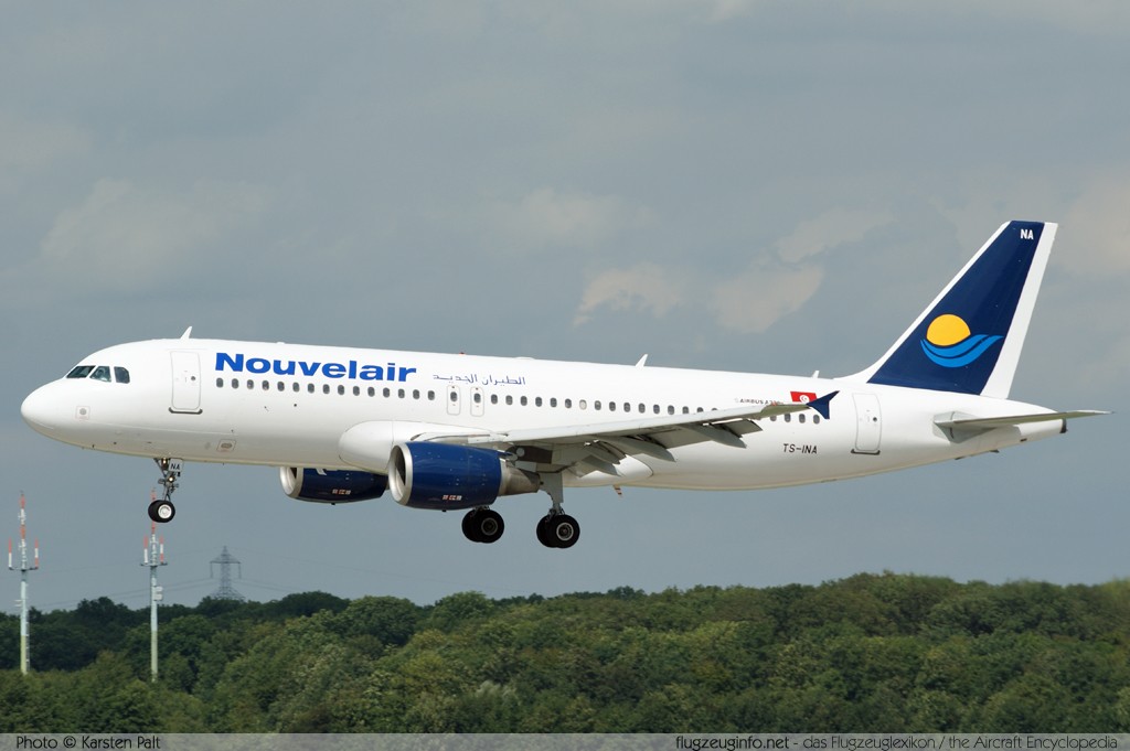 Airbus A320-214 Novelair Tunisie TS-INA 1121 Düsseldorf International (EDDL / DUS) 2010-08-21 � Karsten Palt, ID 4064 Airbus A320-214 Novelair Tunisie TS-INA 1121 Düsseldorf International (EDDL / DUS) 2010-08-21 � Karsten Palt, ID 4064