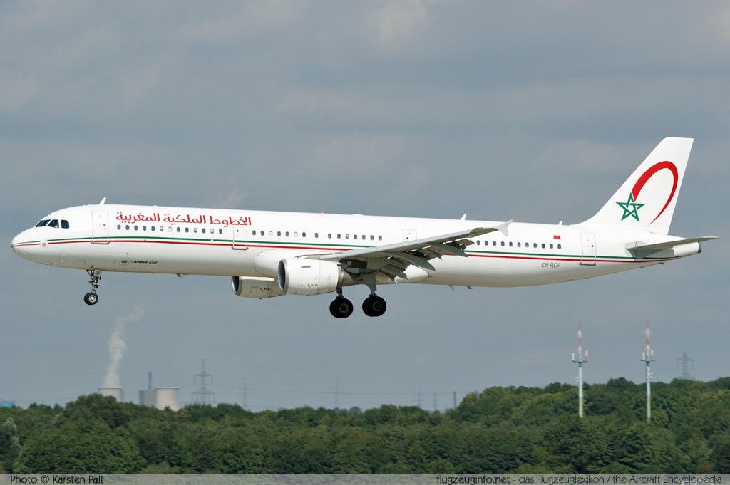 Airbus A321-211 Royal Air Maroc - RAM CN-ROF 2726 Düsseldorf International (EDDL / DUS) 2010-08-21 � Karsten Palt, ID 4069 Airbus A321-211 Royal Air Maroc - RAM CN-ROF 2726 Düsseldorf International (EDDL / DUS) 2010-08-21 � Karsten Palt, ID 4069