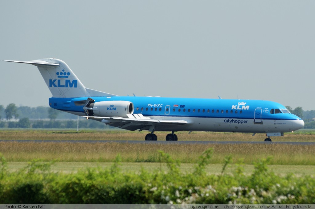 Fokker Fokker 70 KLM Cityhopper PH-WXC 11574 Amsterdam-Schiphol (EHAM / AMS) 2010-06-28 � Karsten Palt, ID 3753 Fokker Fokker 70 KLM Cityhopper PH-WXC 11574 Amsterdam-Schiphol (EHAM / AMS) 2010-06-28 � Karsten Palt, ID 3753